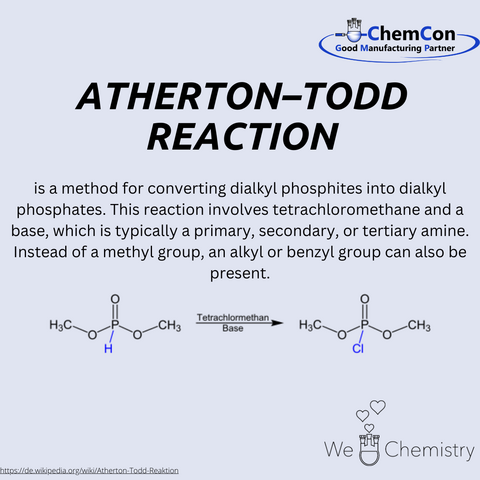 Schematic representation of the Atherton-Todd reaction