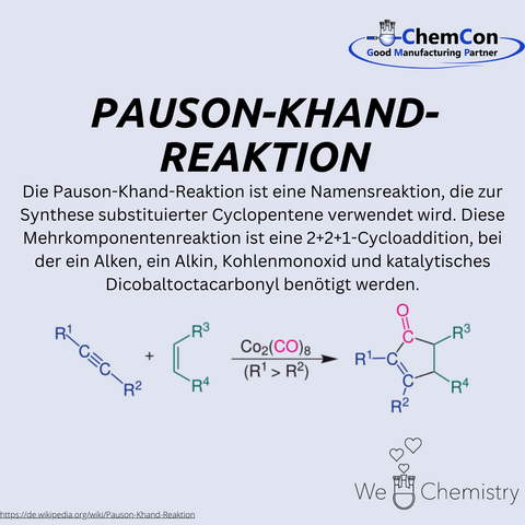 Schematische Darstellung der Pauson-Khand-Reaktion