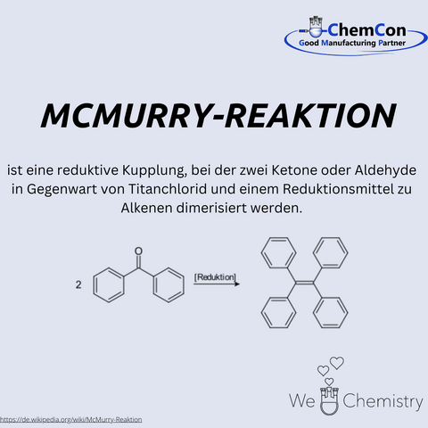 Schematische Darstellung der McMurry-Reaktion