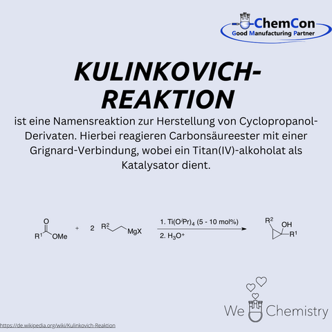 Schematische Darstellung der Kulinkovich-Reaktion