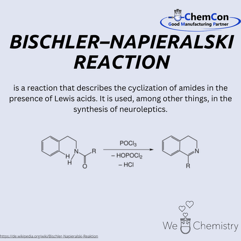 Schematic representation of the Bischler-Napieralski reaction